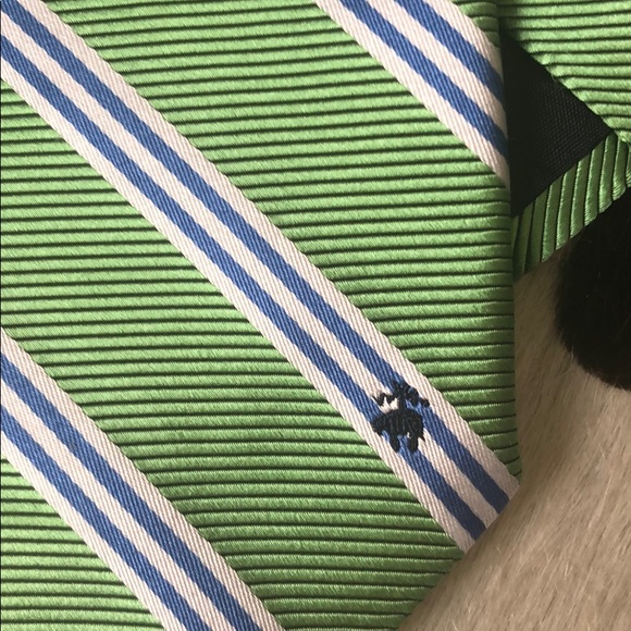 Brooks Brothers Green and blue Pure silk tie. - Picture 3 of 4